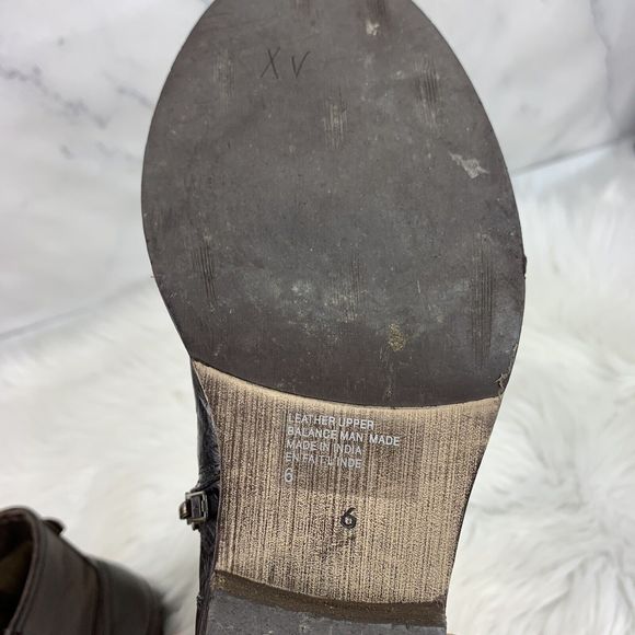 Seychelles Boots Dark Brown Leather Women's Size 6 Buckle Strap Ankles Booties - Picture 11 of 11